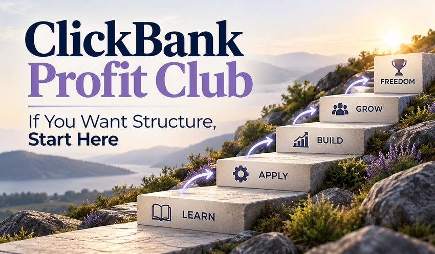 Steps to success with CllickBank Profit Club