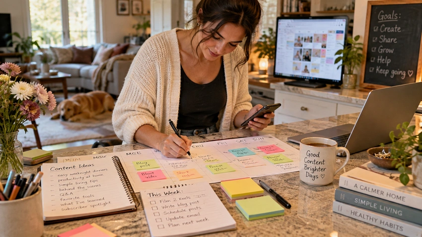 content planning and social posting routine for affiliate marketing